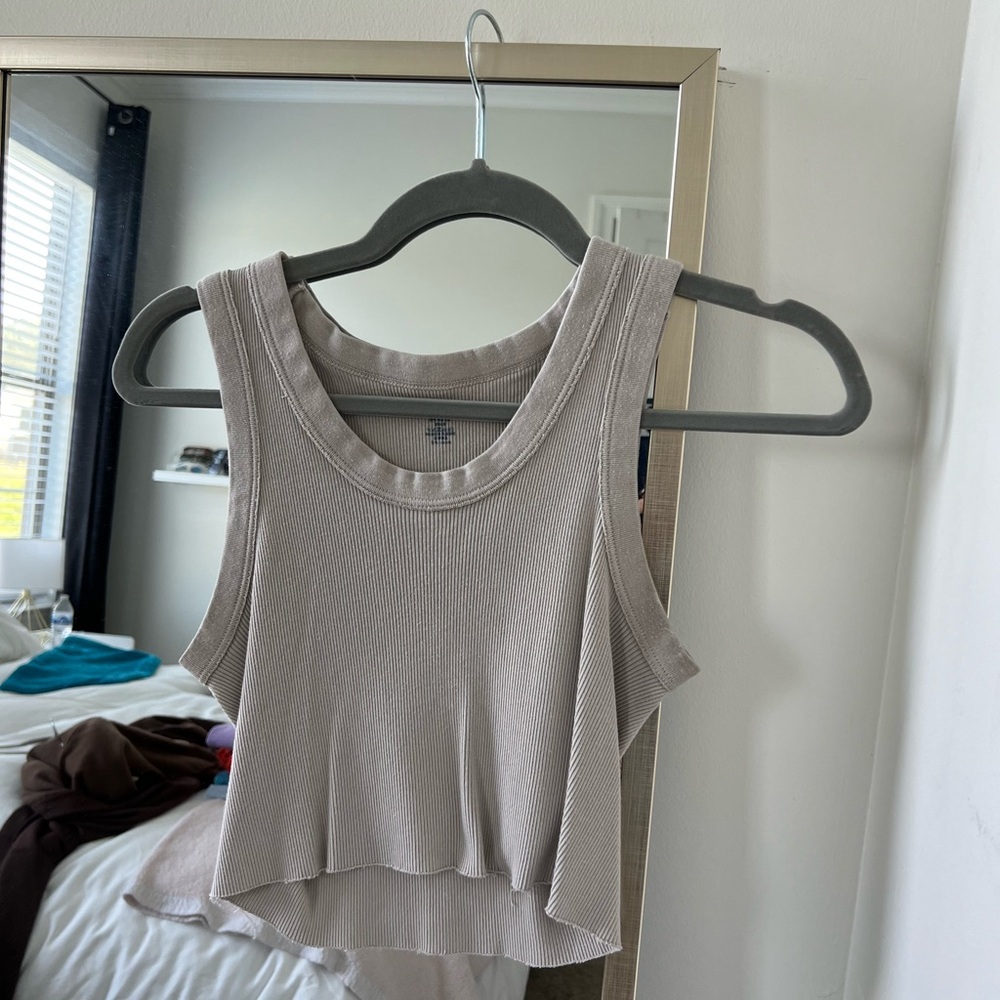 Brandy Melville Connor Tank Top Tan